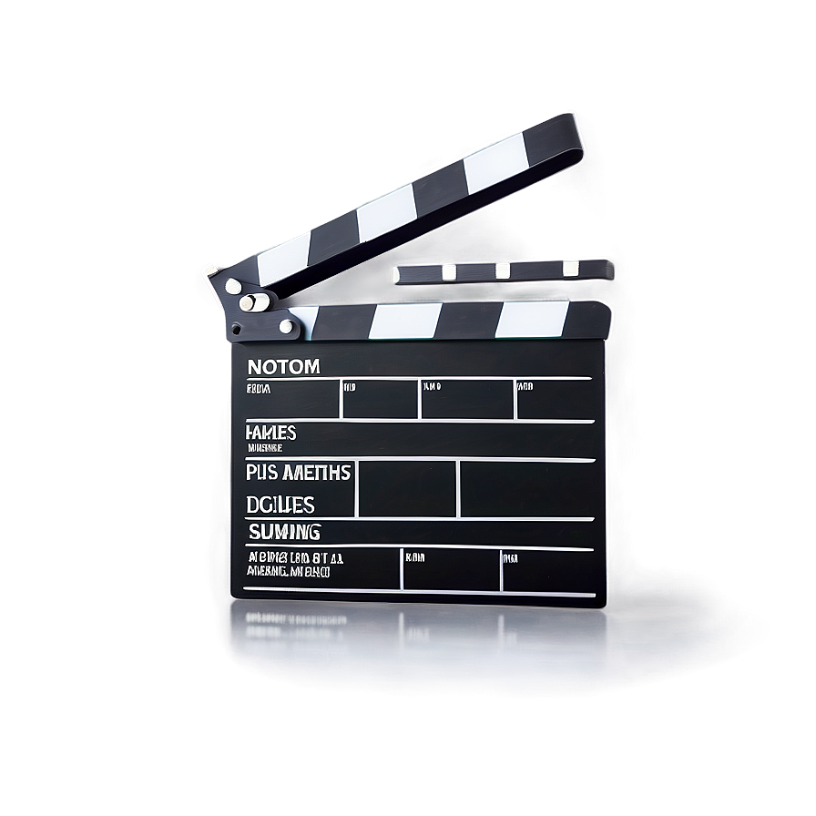 Film Slate For Post-production Png 30 PNG Image