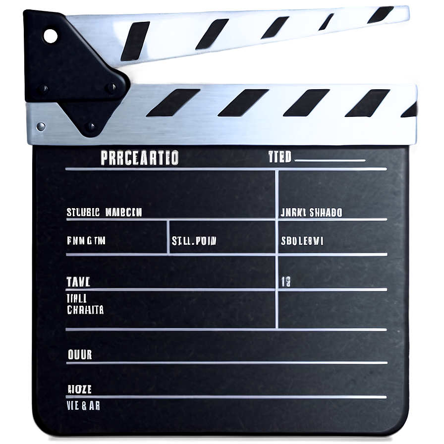 Film Slate For Workshop Png Oqo PNG Image