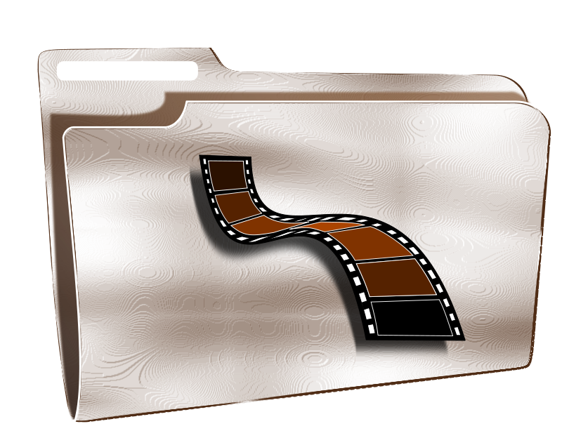 Film Strip Folder Icon PNG Image