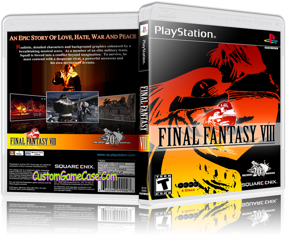 Final Fantasy V I I I Play Station Case PNG Image