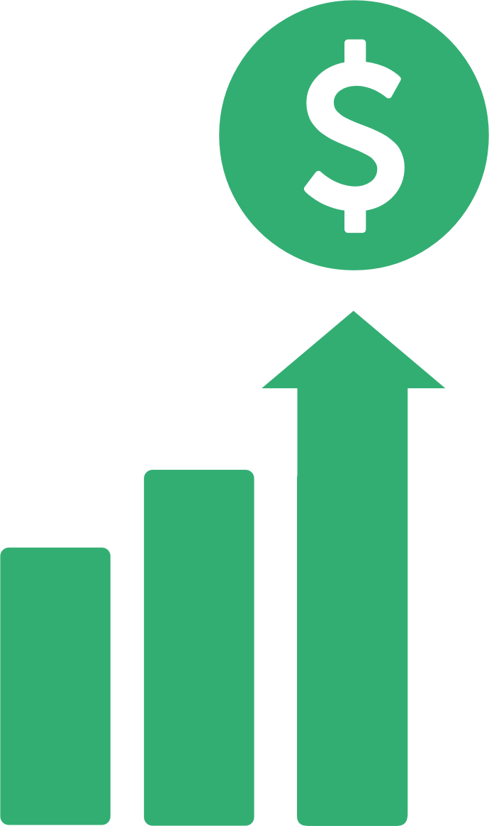 Financial Growth Chart Increase PNG Image