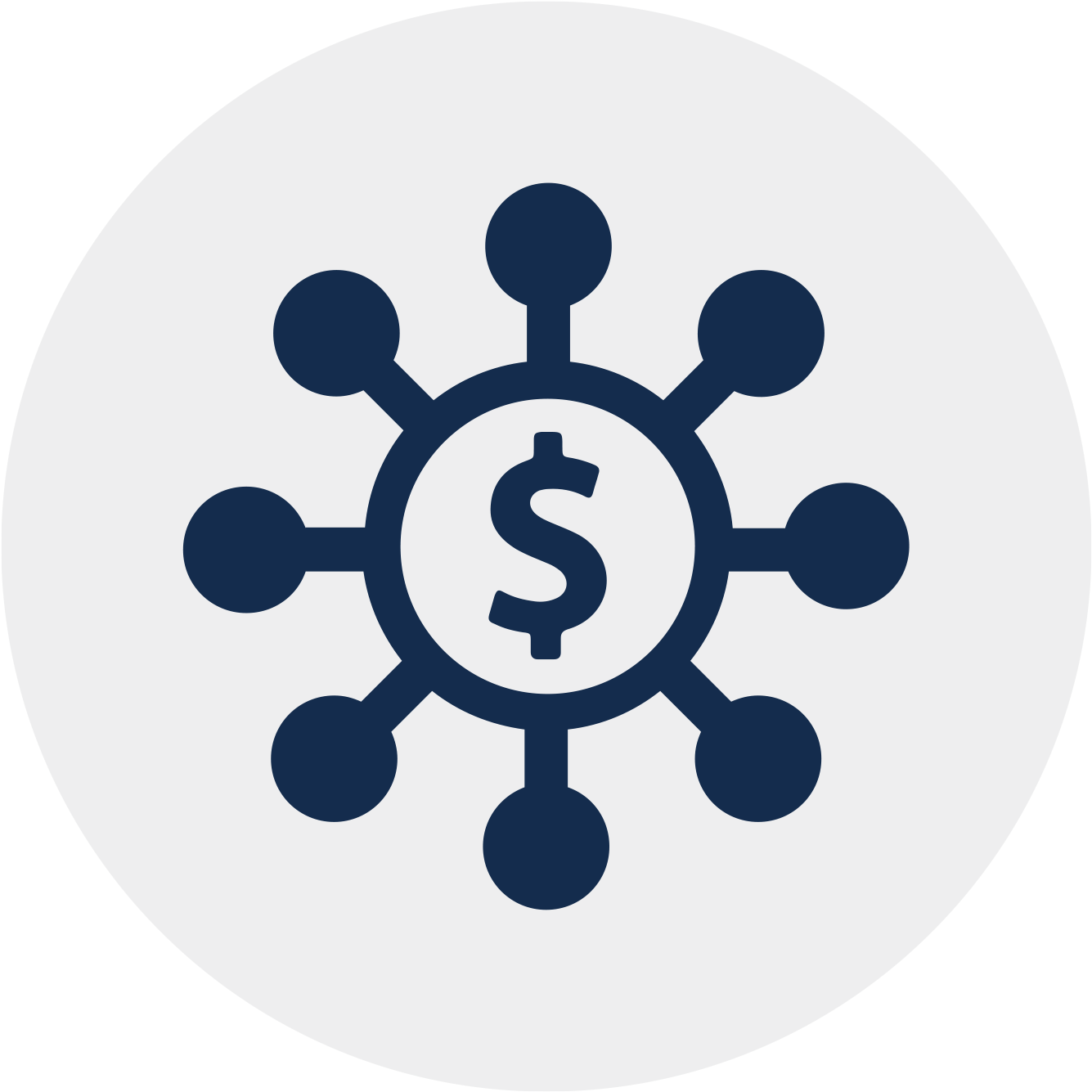 Financial Network Icon PNG Image