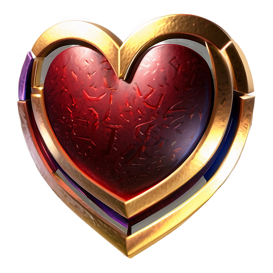 Fine Heart Emblem Png Jvq PNG Image