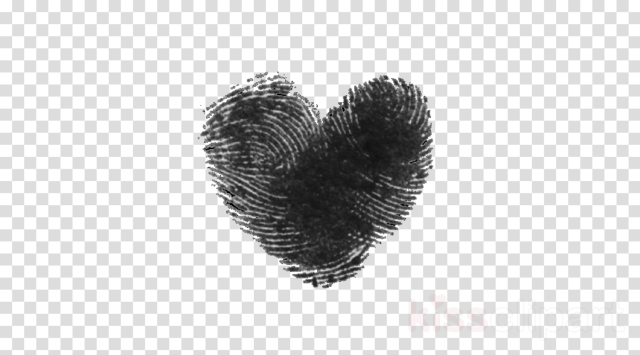 Fingerprint Texture Heart Transparent Background.png PNG Image