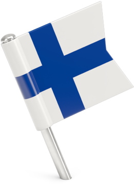 Finnish Flag Waving PNG Image