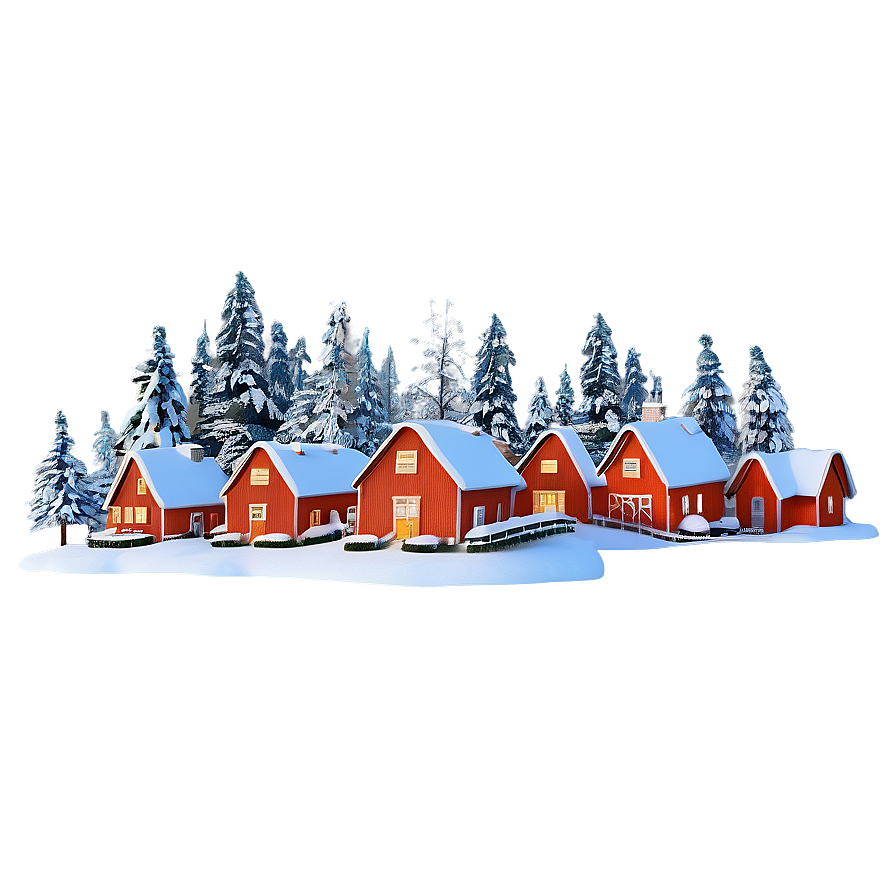 Finnish Winter Village Png Hoo PNG Image