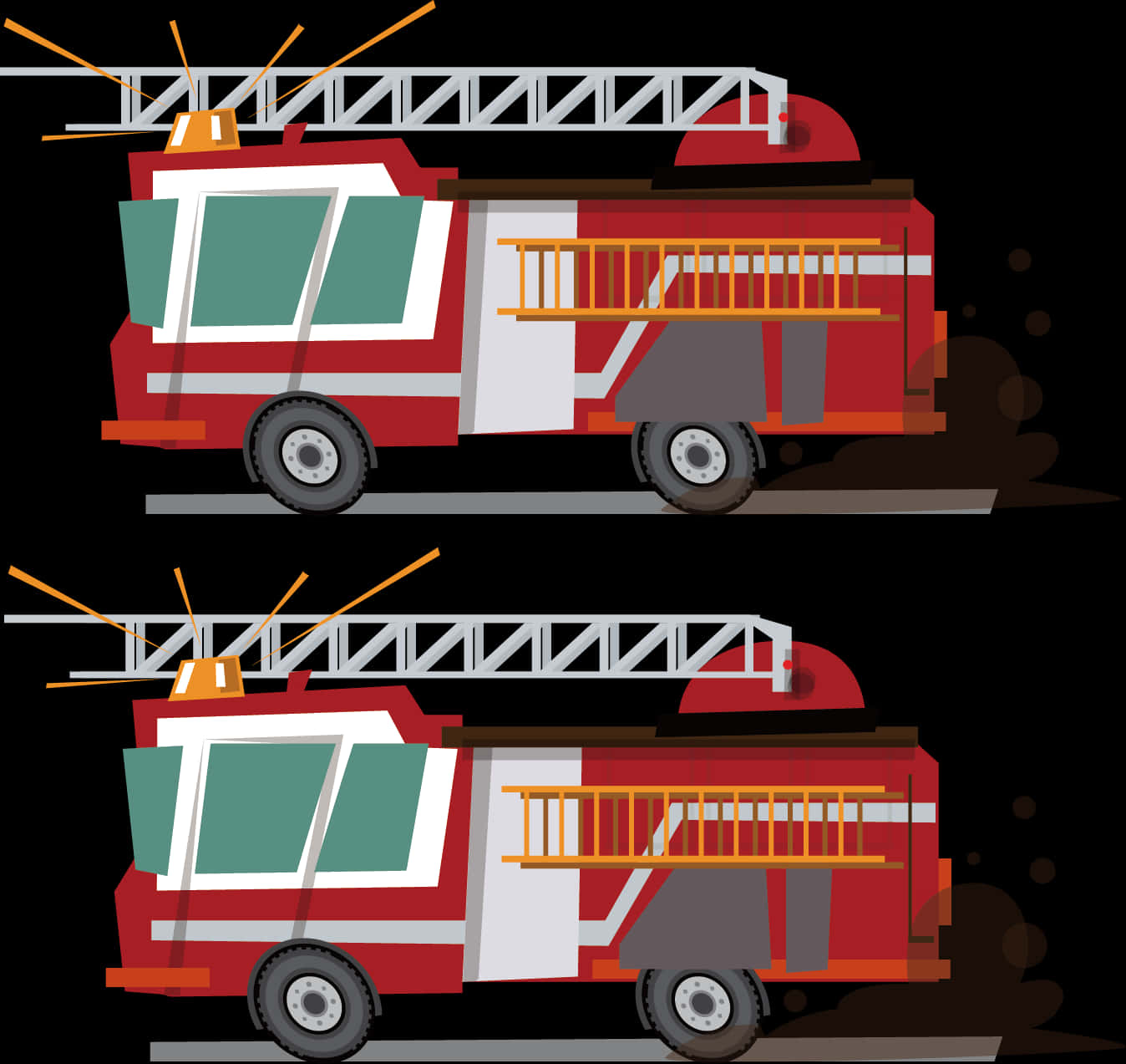 Fire Engine Illustration PNG Image