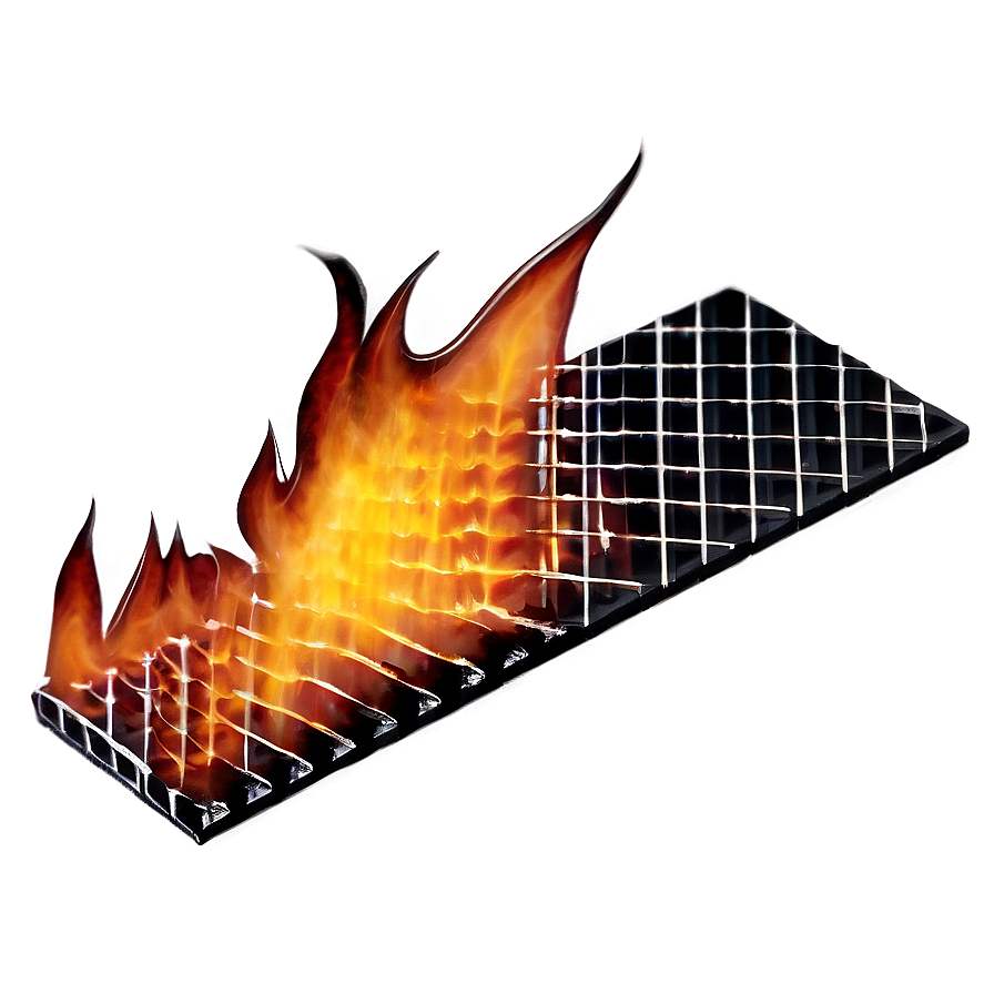 Fire Grid Overlay Png 98 PNG Image