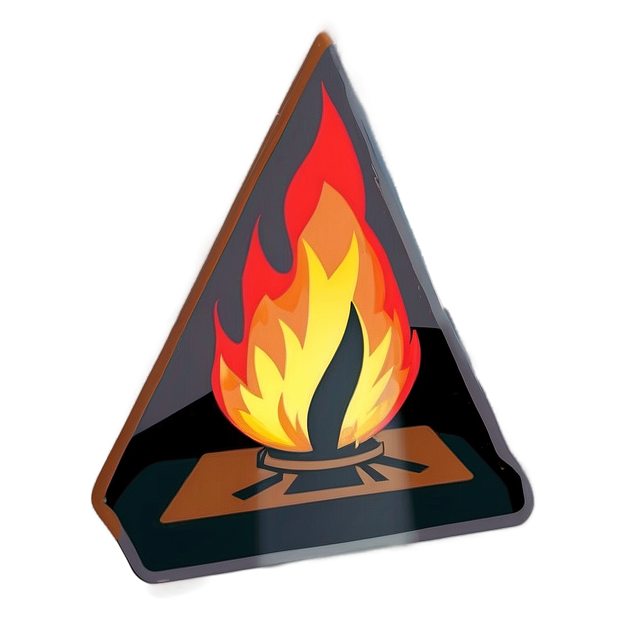 Fire Hazard Warning Png D PNG Image