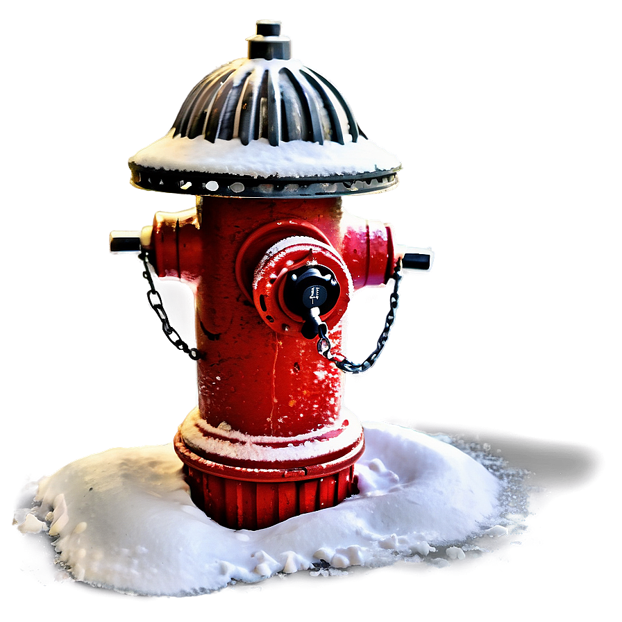 Fire Hydrant In Snow Png Dpm70 PNG Image