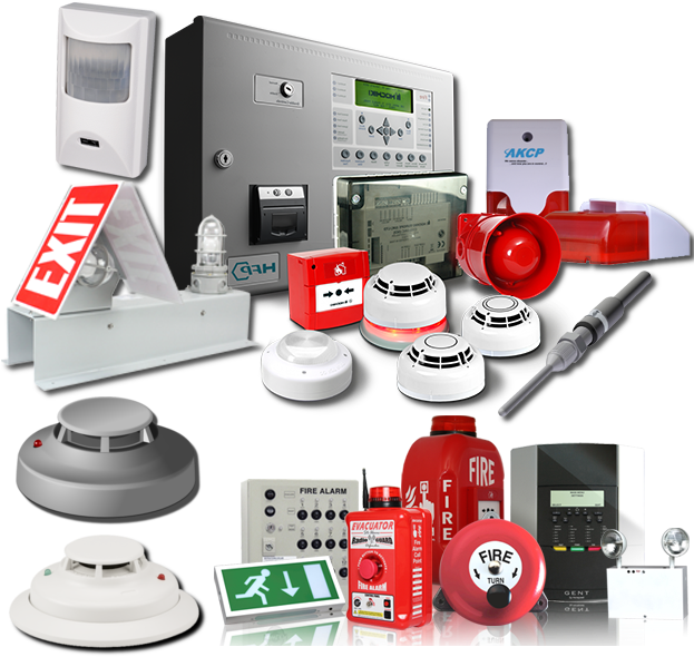 Fire Safety Equipment Collection PNG Image