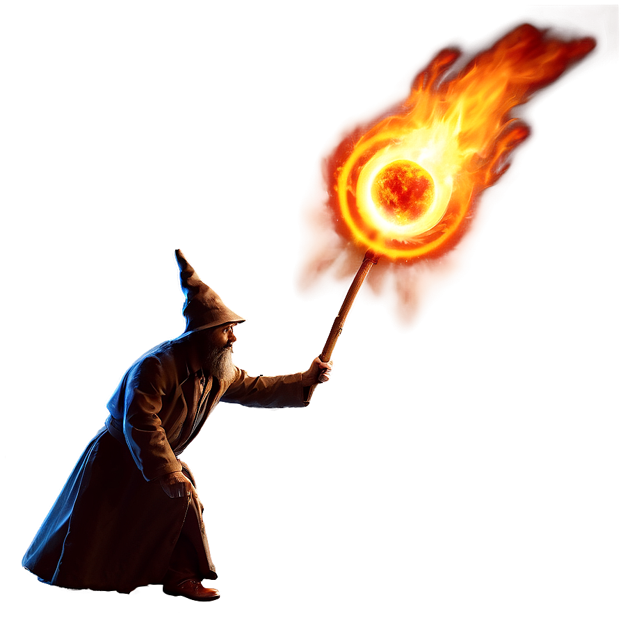 Fireball Wizard Magic Png 06112024 PNG Image