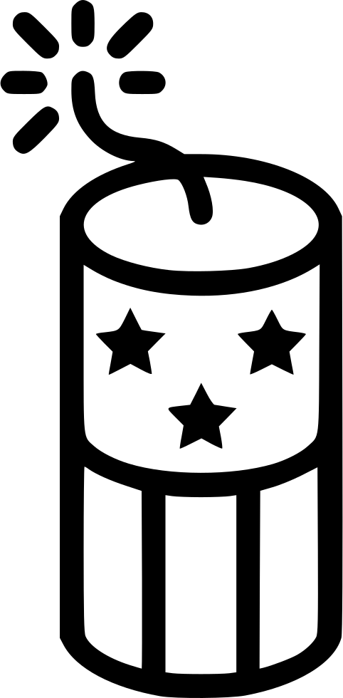 Firecracker Icon Outline PNG Image