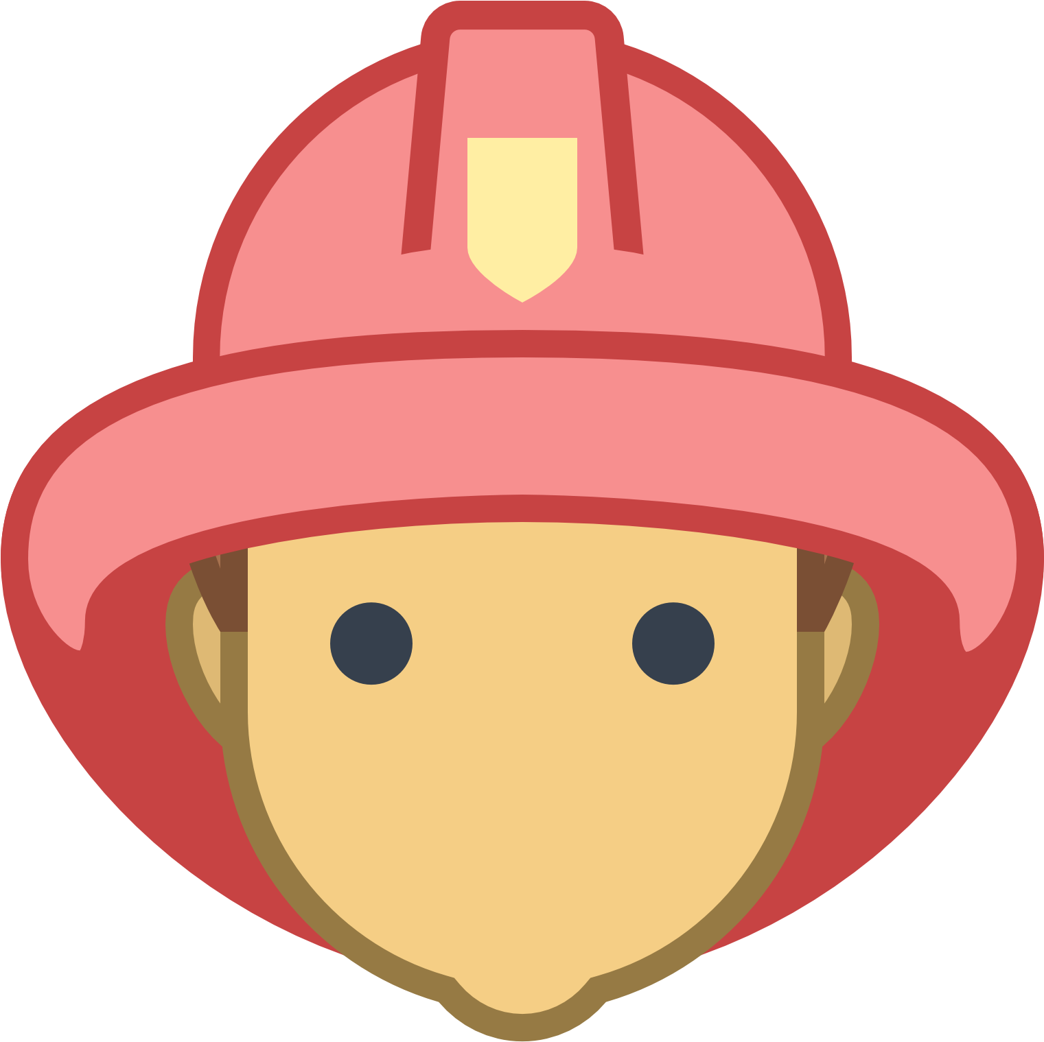 Firefighter Emoji Icon PNG Image