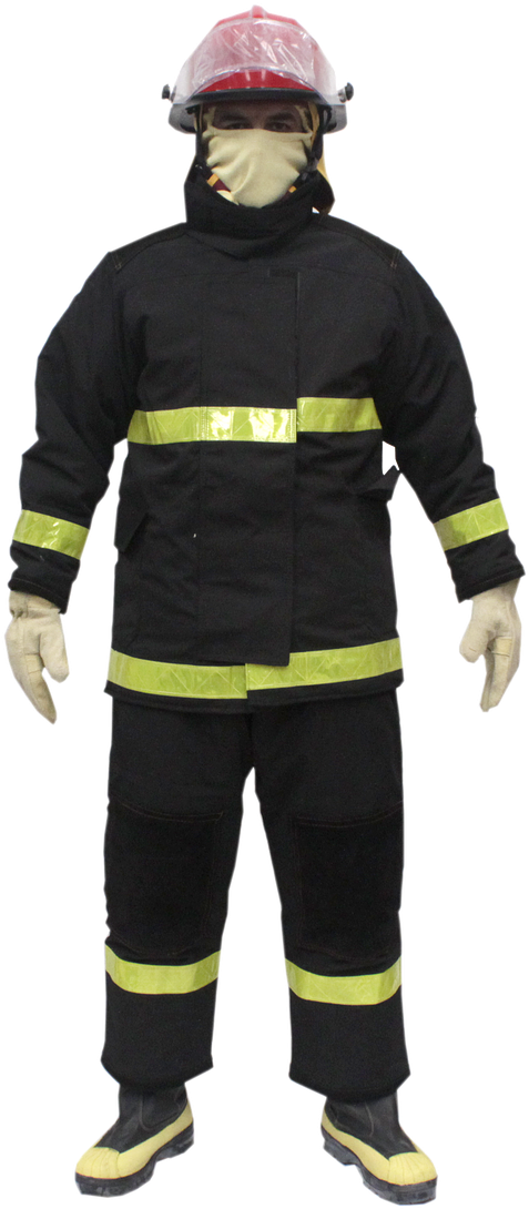 Firefighter Full Gear Display PNG Image