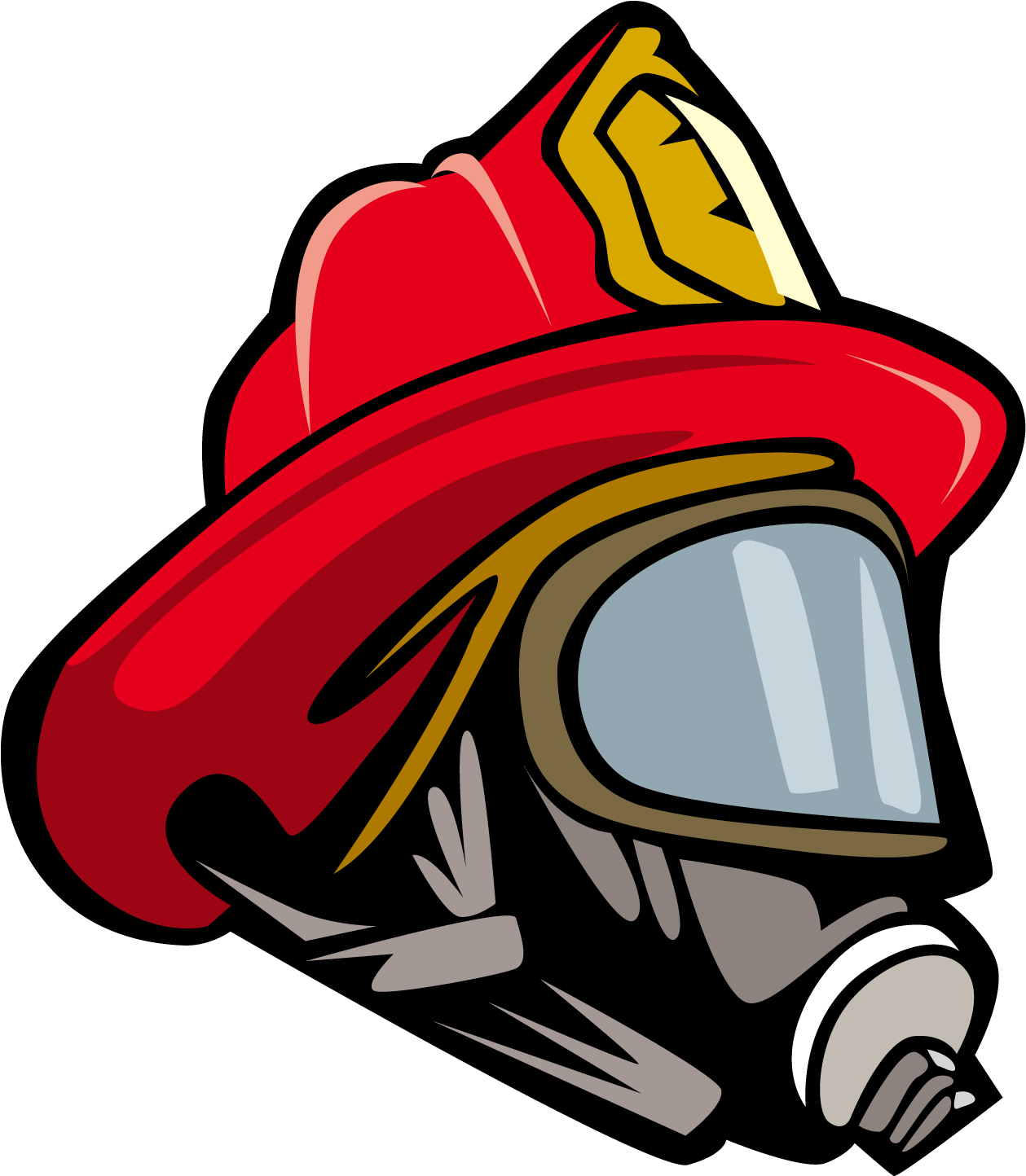 Firefighter Helmet Illustration PNG Image