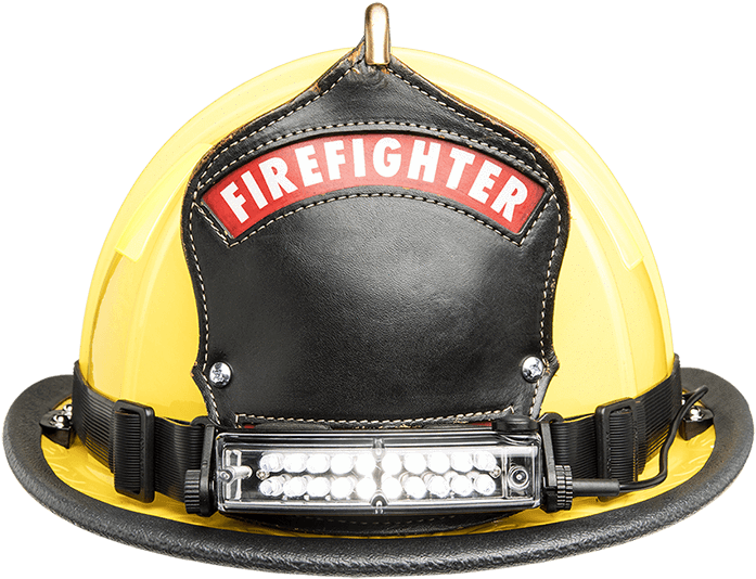 Firefighter Helmetwith Visorand Lights PNG Image