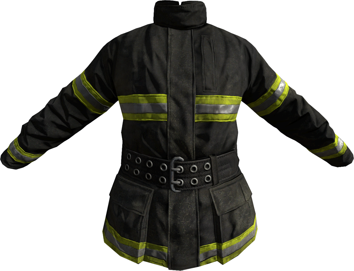 Firefighter Jacket Protective Gear PNG Image