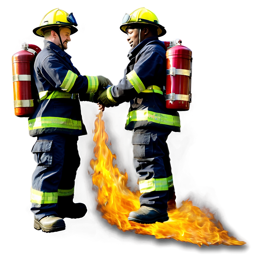 Firefighters Working Together Png Dcc PNG Image