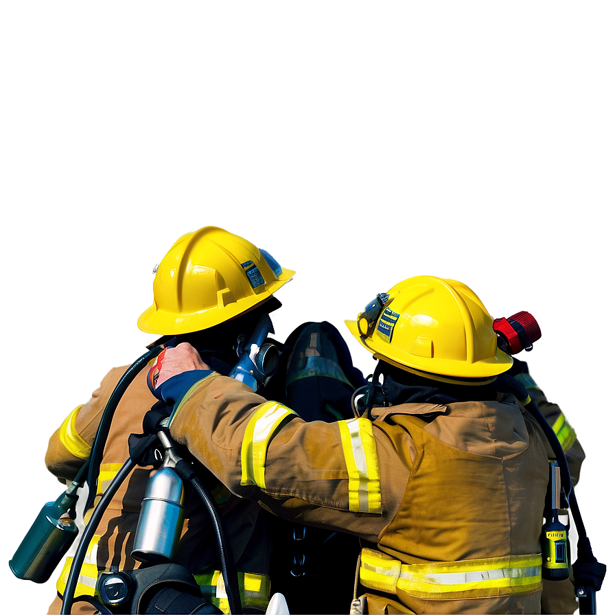 Firefighters Working Together Png Snf PNG Image