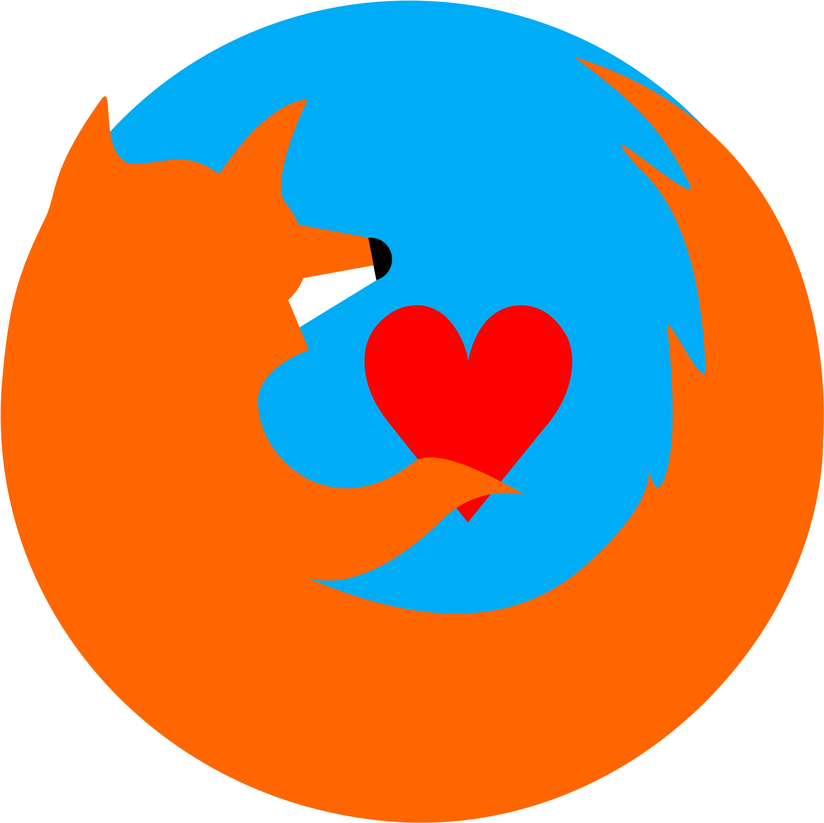 Firefox Logo Love Illustration PNG Image