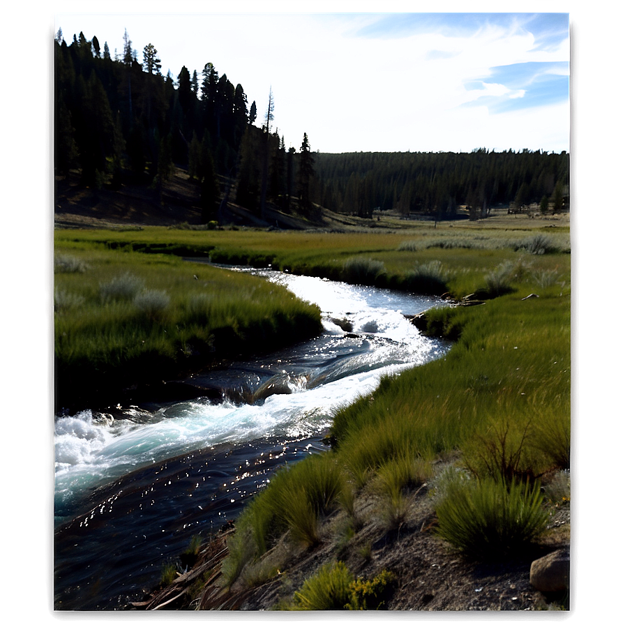 Firehole River Swimming Area Yellowstone Png Joo PNG Image