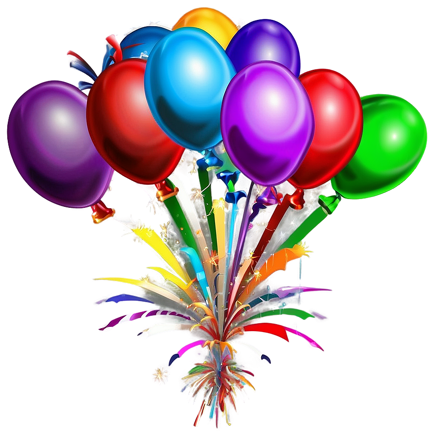 Firework Balloons Png Vba PNG Image