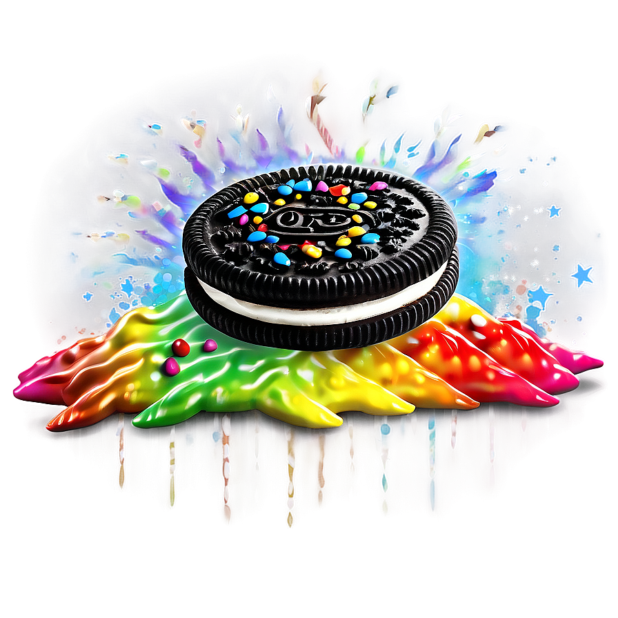 Firework Oreo With Popping Candy Png Sbu PNG Image