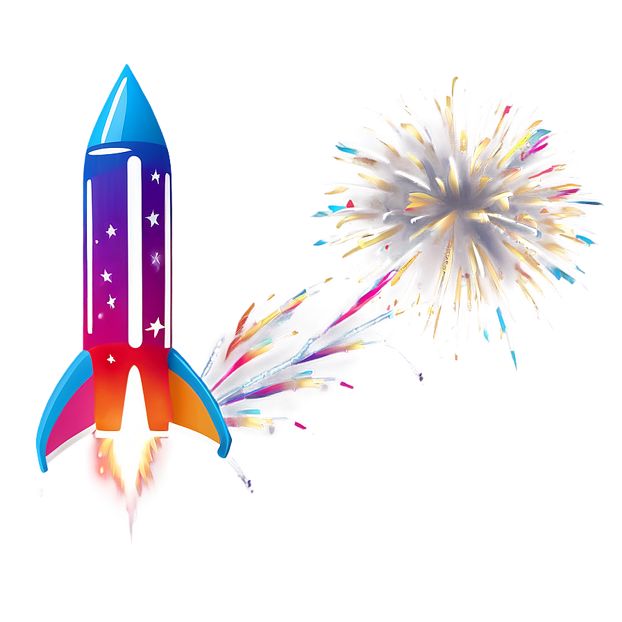 Firework Rocket Silhouette Png 06212024 PNG Image