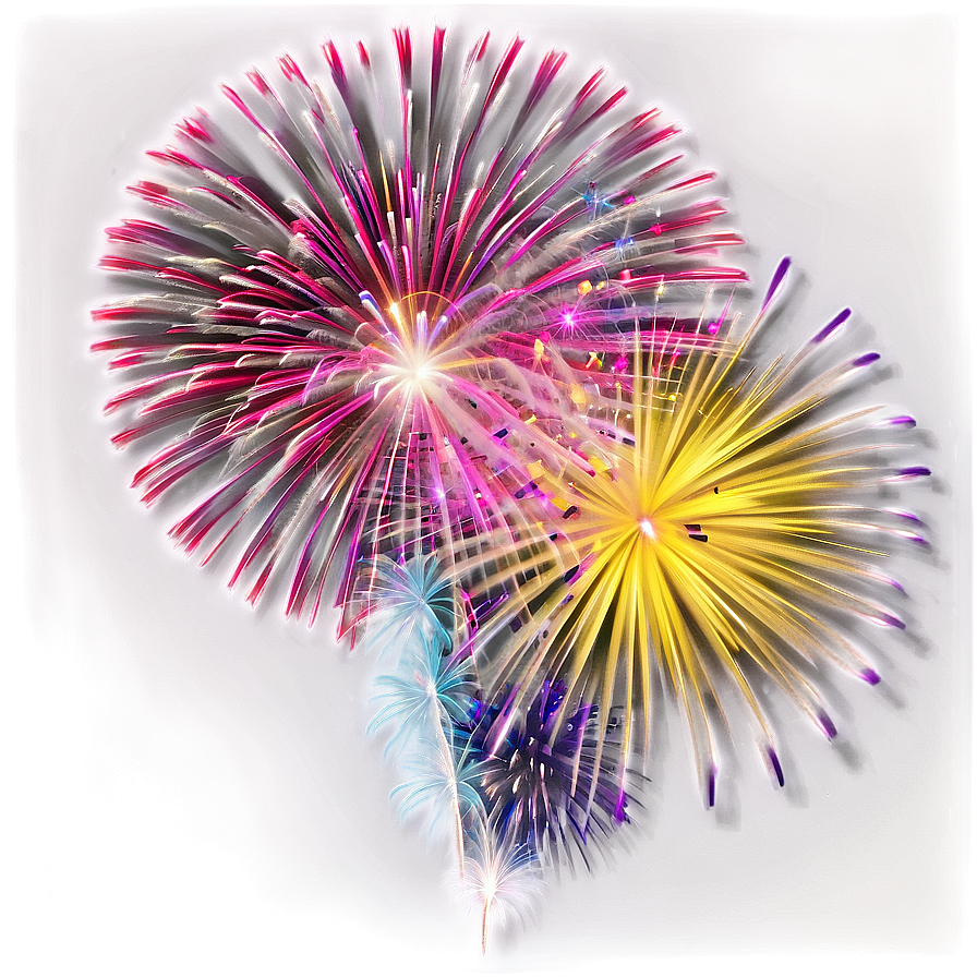 Fireworks Celebration Png Dui PNG Image