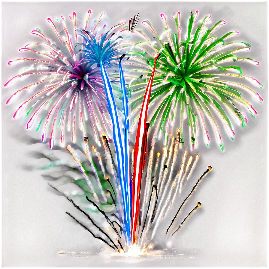 Fireworks Composition Png Oil PNG Image