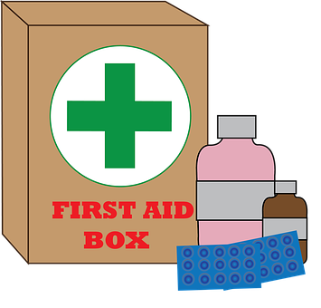 First Aid Boxand Supplies PNG Image