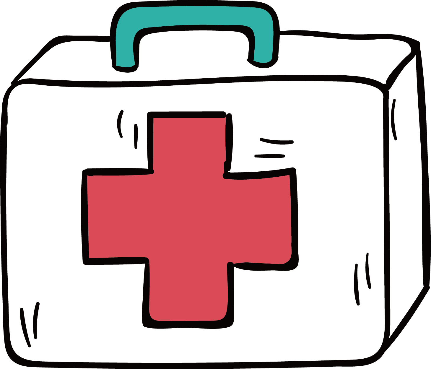 First Aid Kit Cartoon Illustration PNG Image