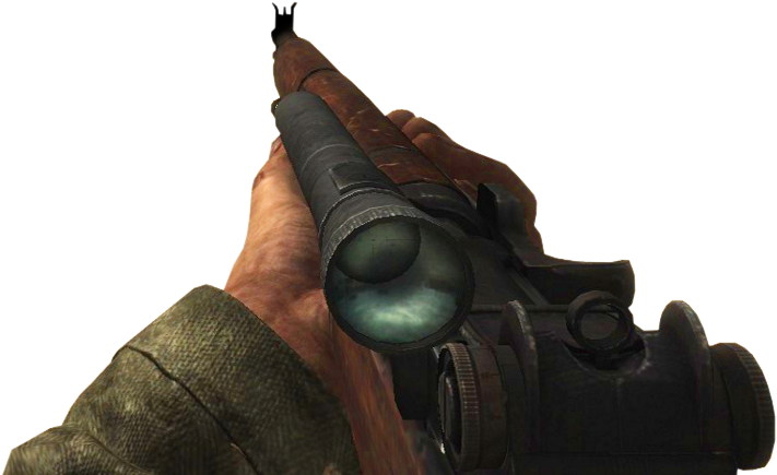 First Person Shooter Sniper Rifle View PNG Image