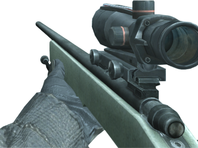 First Person Sniper Rifle View PNG Image