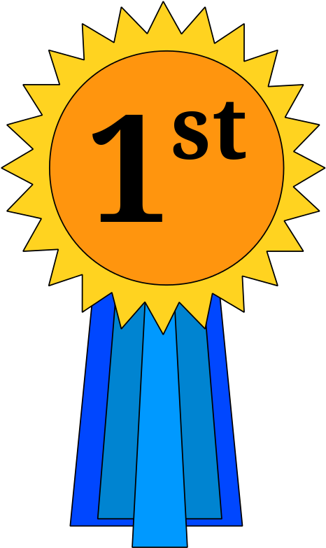 First Place Award Ribbon PNG Image