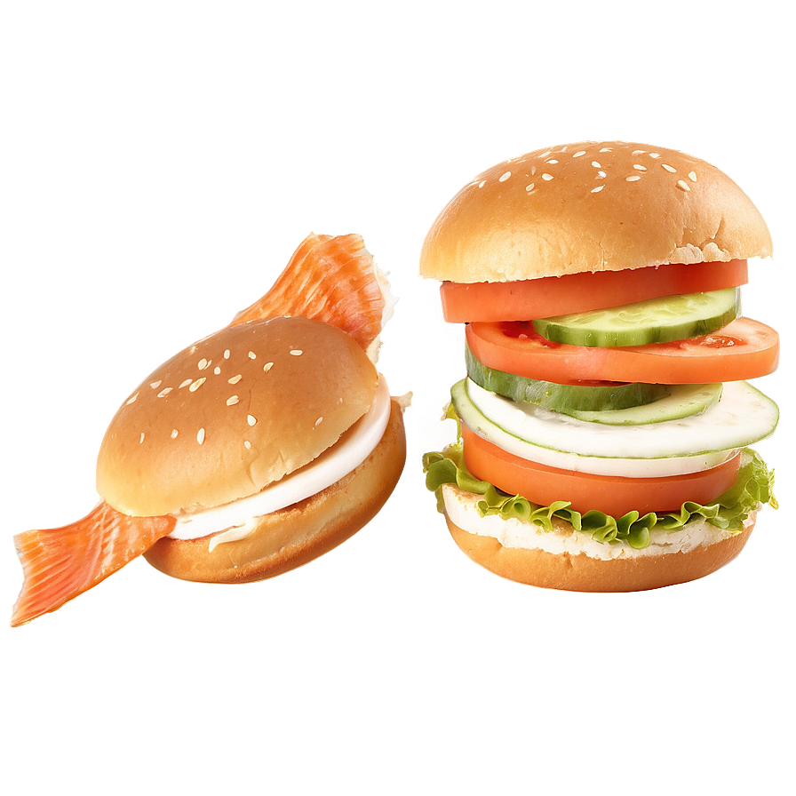 Fish Burger Png 05042024 PNG Image