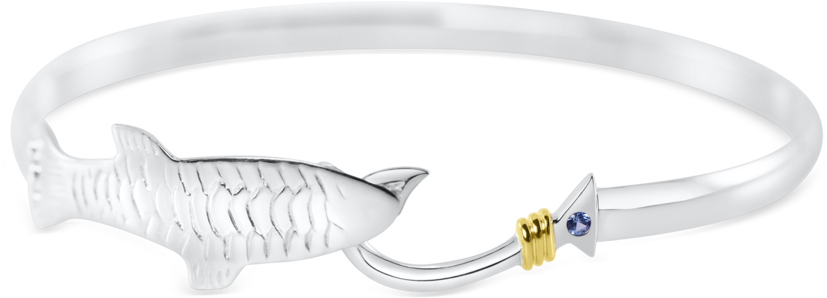 Fish Hook Bracelet Design PNG Image