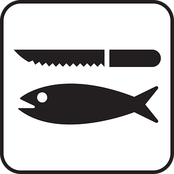 Fish Preparation Icon PNG Image