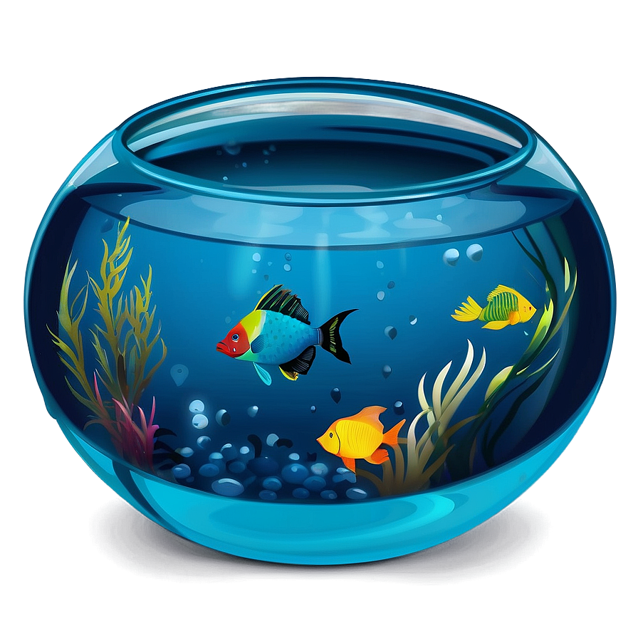 Fishbowl With Blue Water Png Pre PNG Image