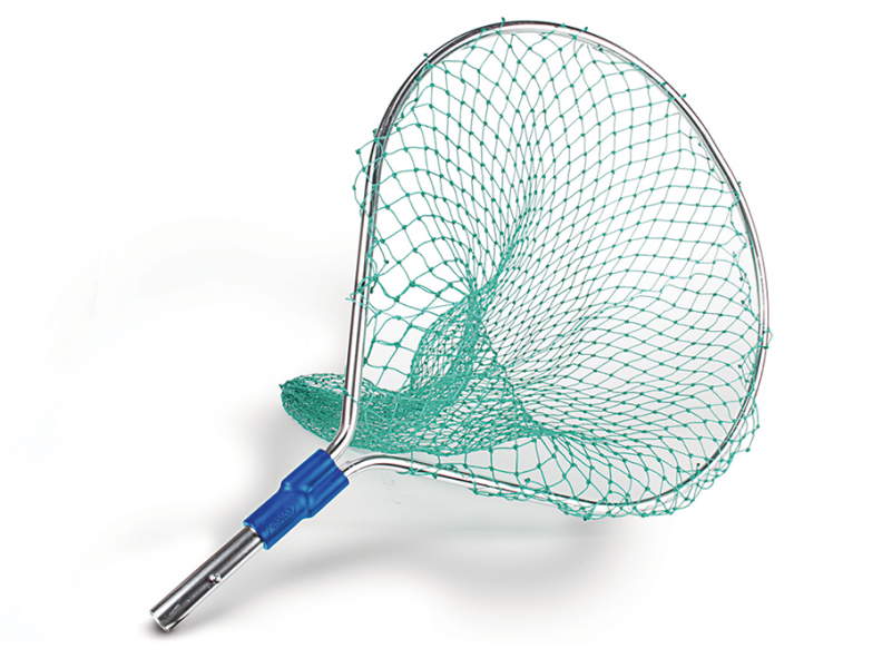 Fishing Netwith Blue Handle PNG Image