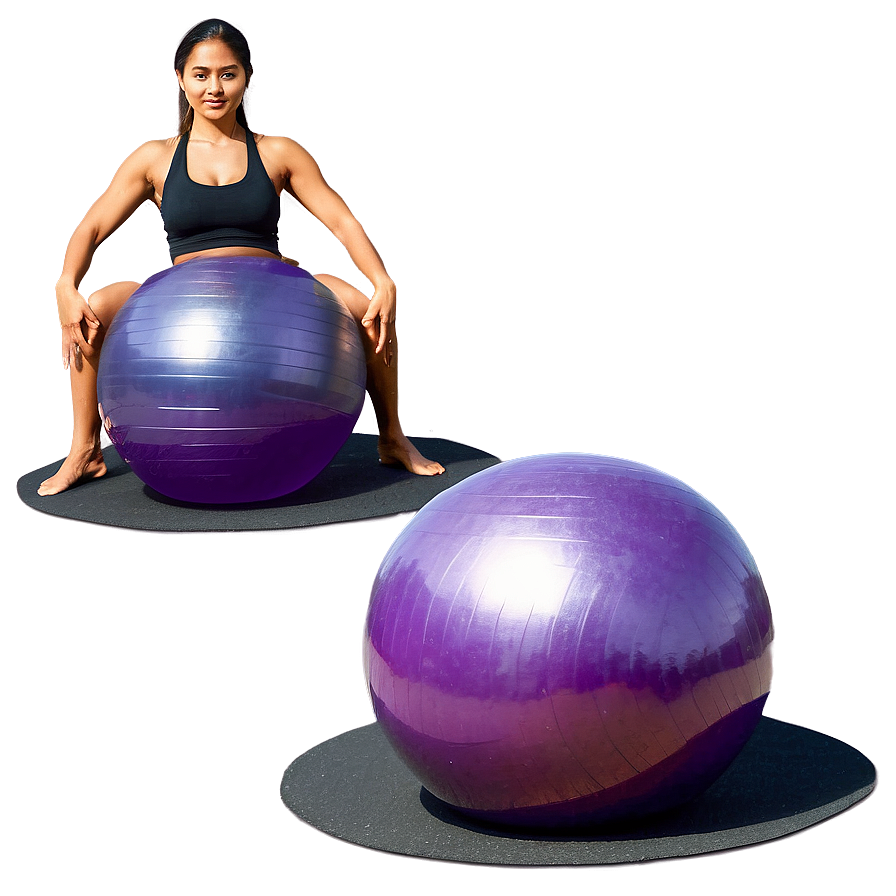 Fitness Yoga Ball Workout Png Bdb92 PNG Image