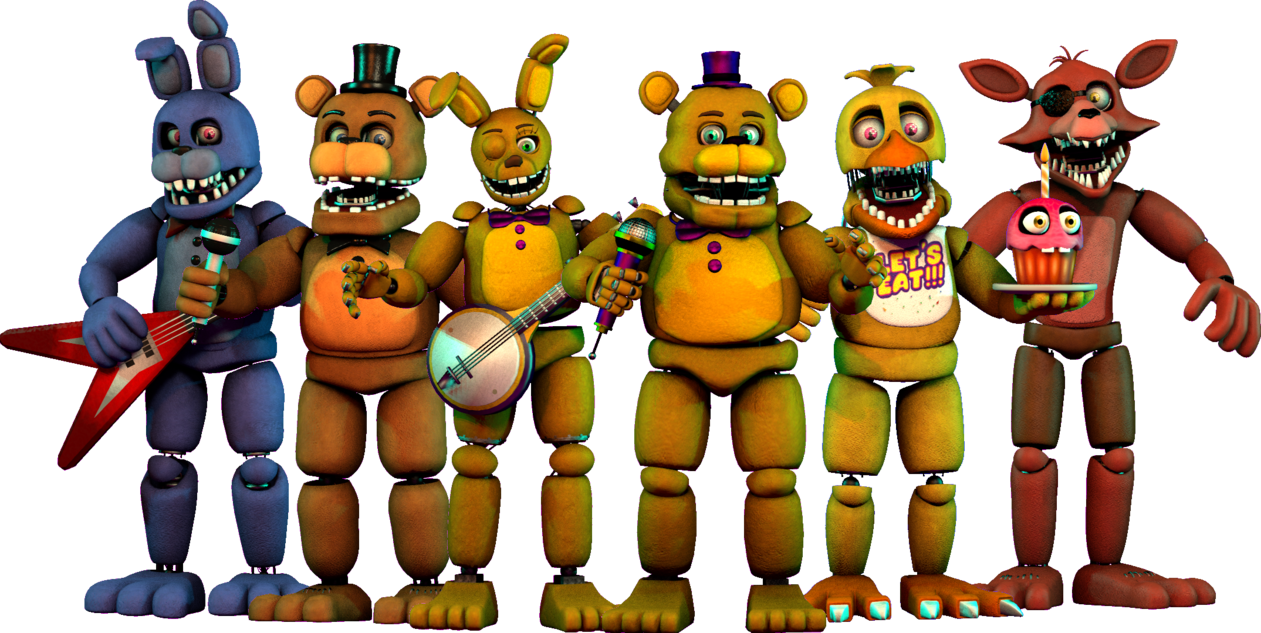 Five Nightsat Freddys Animatronic Band PNG Image