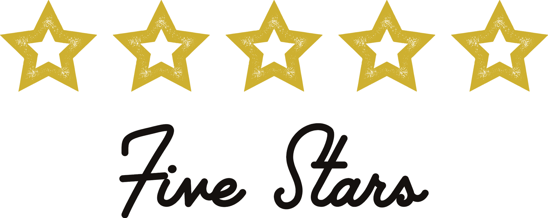 Five Star Rating Graphic PNG Image