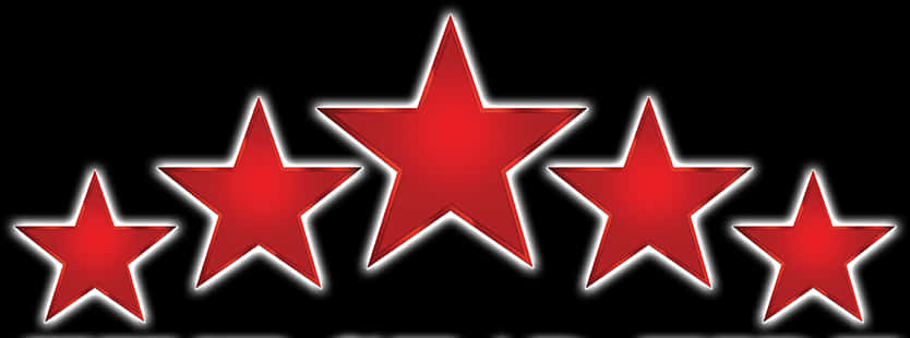 Five Star Rating Graphic PNG Image