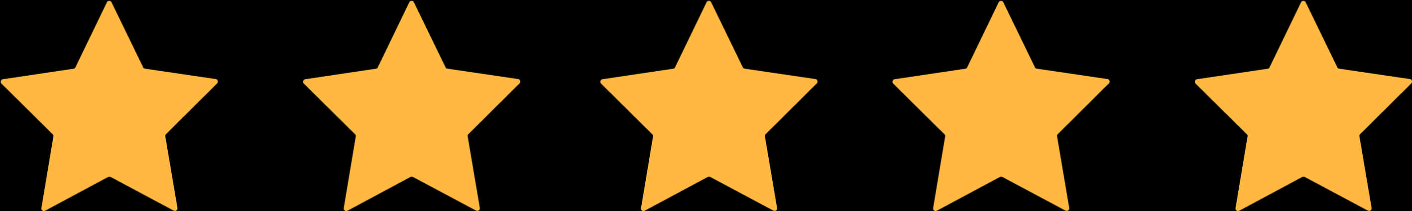 Five Star Rating Graphic PNG Image