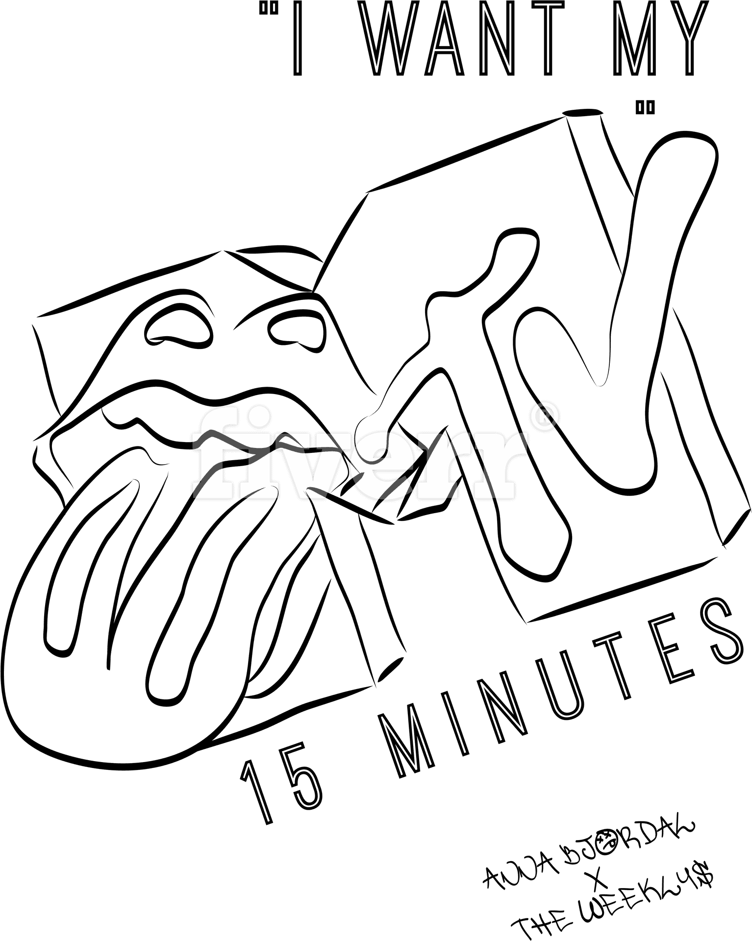 Fiverr15 Minutes Pop Art Parody PNG Image