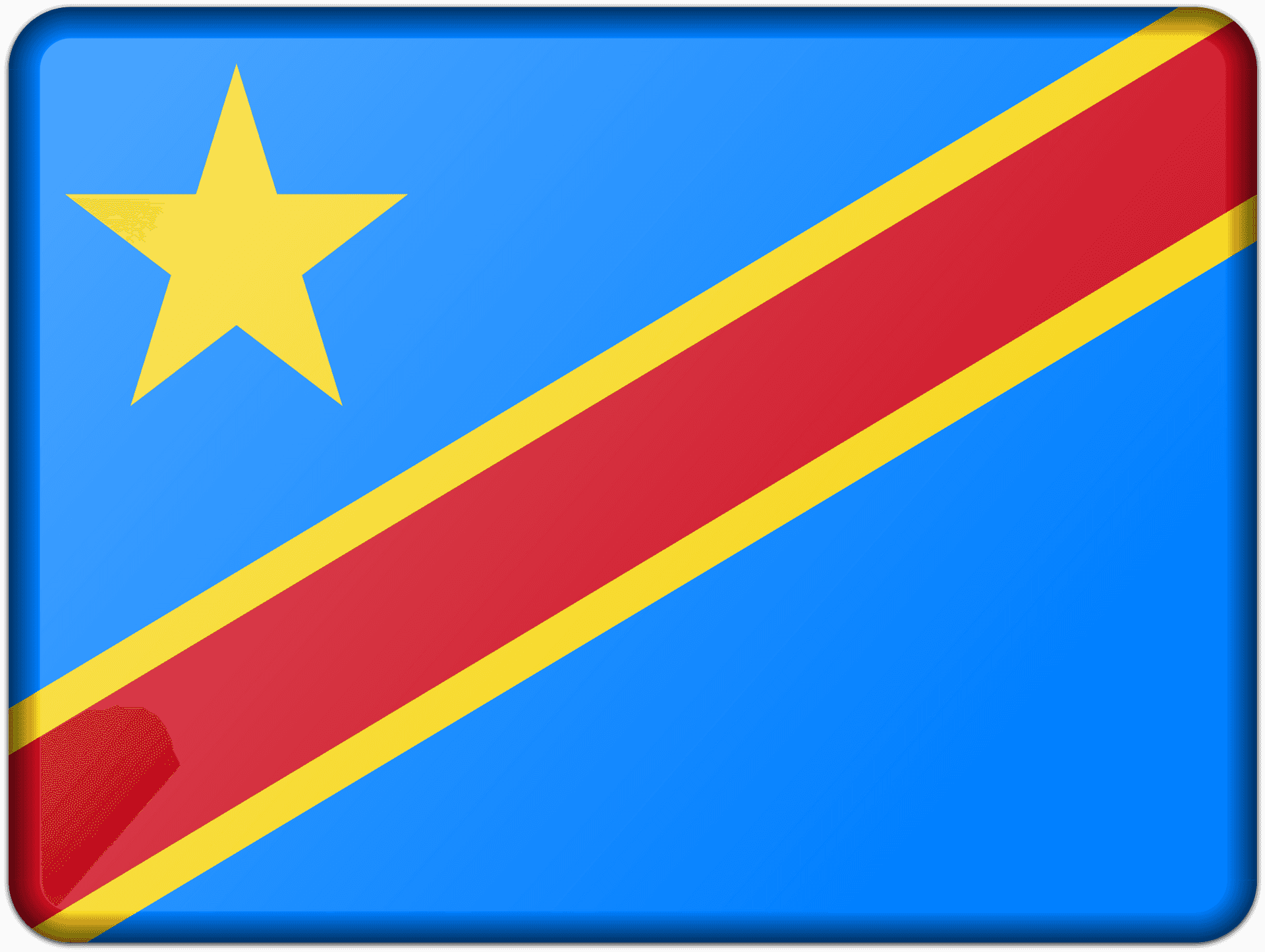 Flagof Democratic Republicof Congo PNG Image