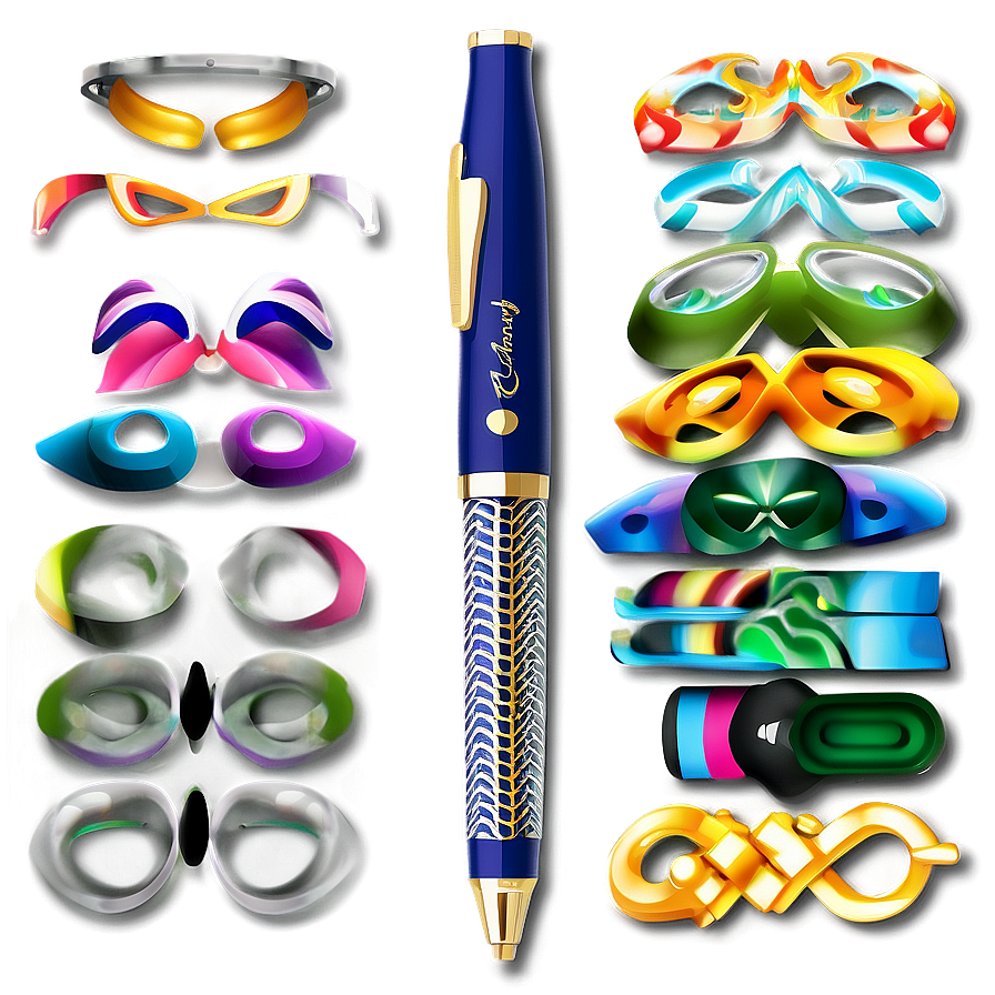 Flair Pen Assortment Png 06292024 PNG Image