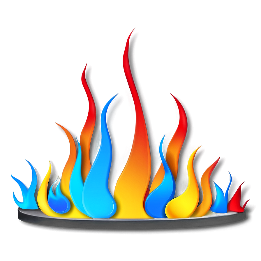 Flame Art Border Png Sis PNG Image